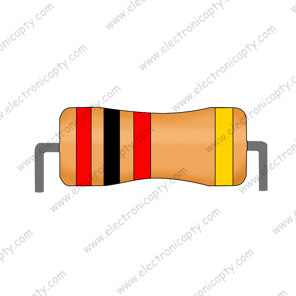 .Resistencia 2K Ohm 1W